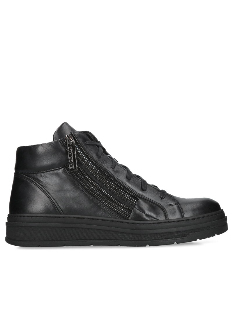 Sneaker boots, Conhpol men's lace-up boots made of natural leather