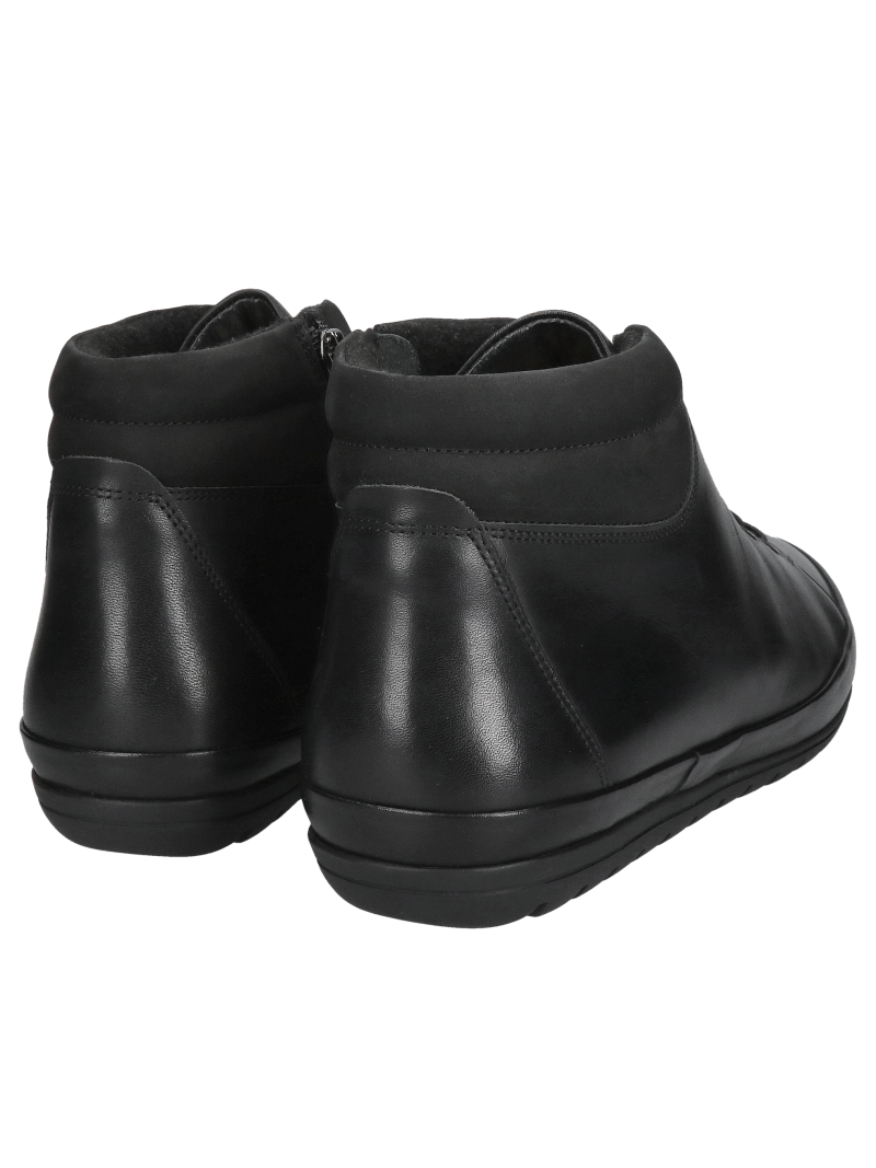 Men's leather boots, men's black winter boots, Conhpol men's winter boots, high cushioning and soft HOVERCRAFT sole