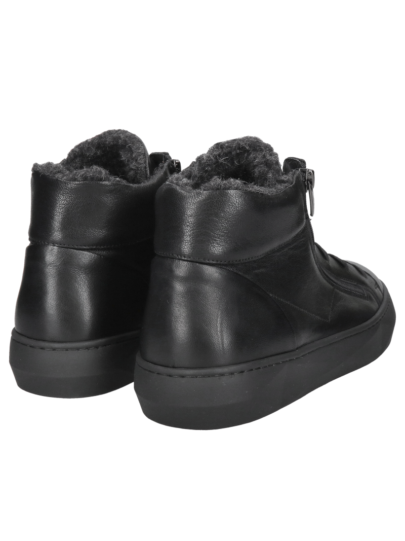 Sneaker boots, men's insulated winter sports shoes by Conhpol, boots with a front zipper