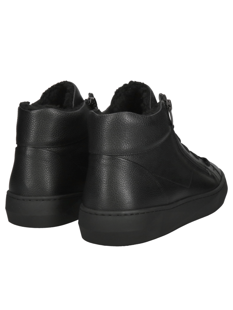 Boots with front zipper, men's insulated winter sports shoes, warm men's winter shoes by Conhpol, Konopka Shoes