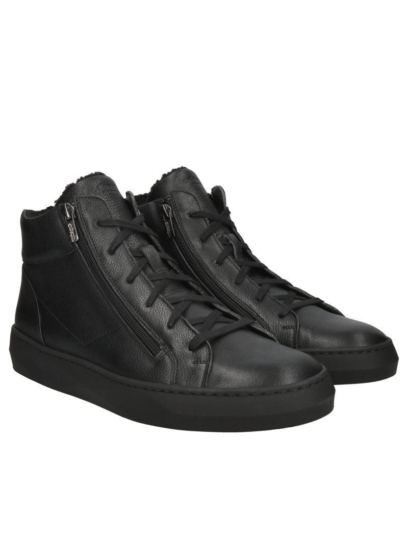 Boots with front zipper, men's insulated winter sports shoes, warm men's winter shoes by Conhpol, Konopka Shoes