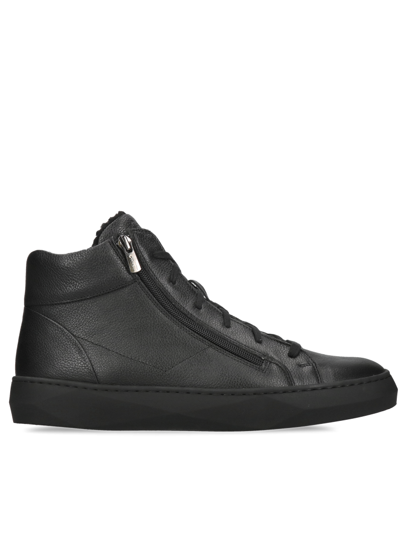 Boots with front zipper, men's insulated winter sports shoes, warm men's winter shoes by Conhpol, Konopka Shoes