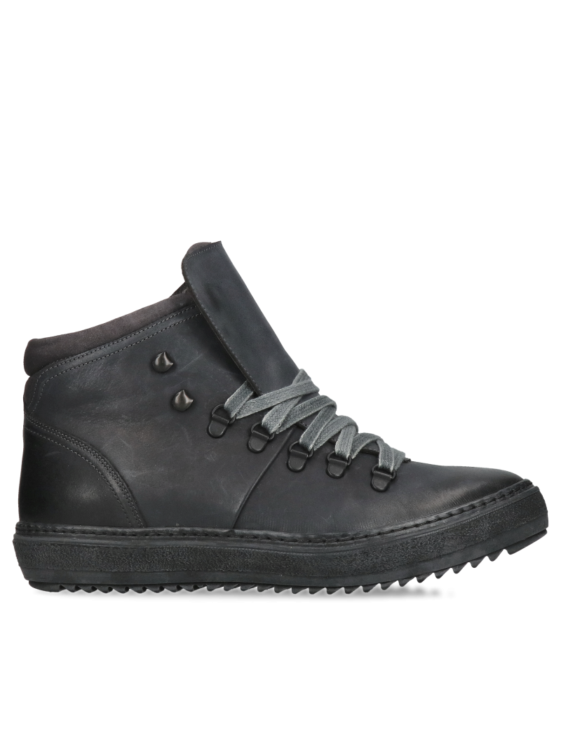 Warm men's winter boots, winter boots without zippers Conhpol