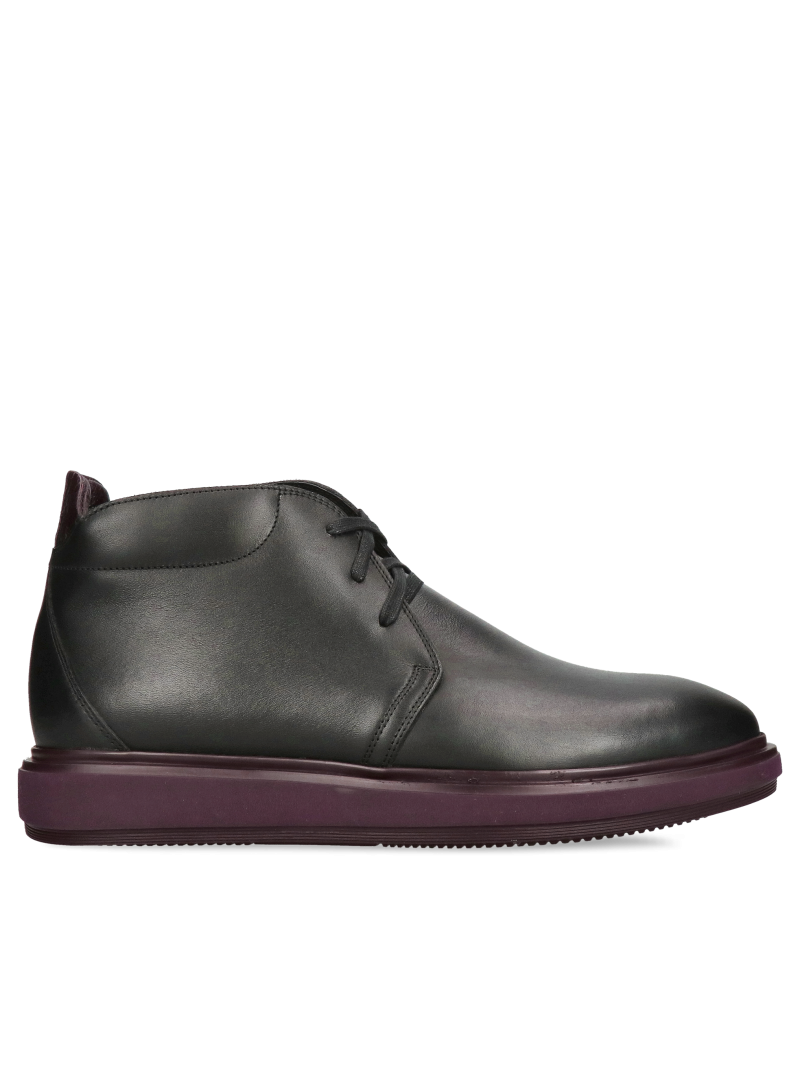 Men's black winter shoes, Conhpol men's lace-up boots, men's lace-up boots, Konopka Shoes