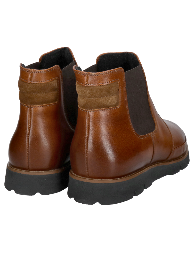 Men's ankle boots, men's winter leather boots with insulation