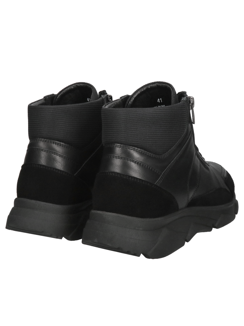 Men's insulated winter sports shoes, warm men's winter shoes, boots with a front zipper