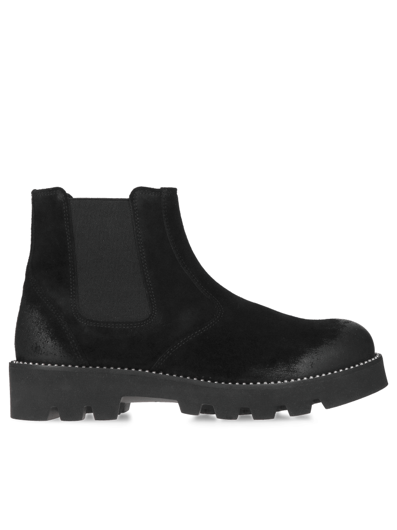 Women's ankle boots with thick soles, women's leather ankle boots