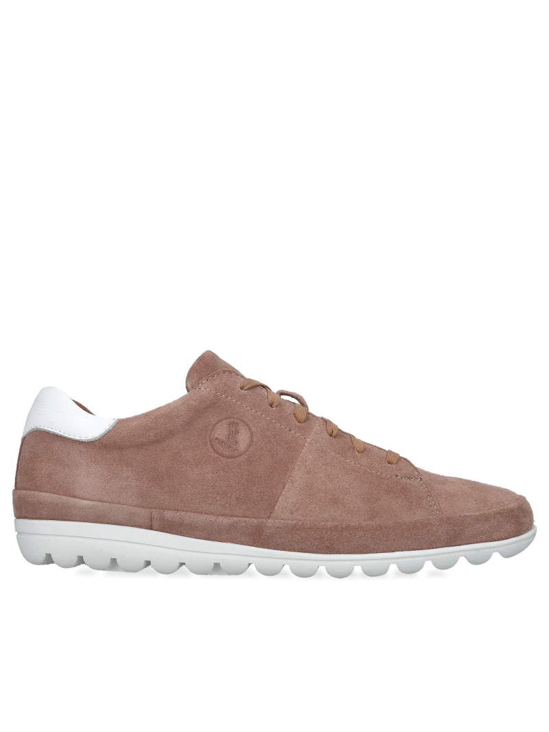 Comfortable and soft women's lace-up shoes, cushioning on a light and soft sole