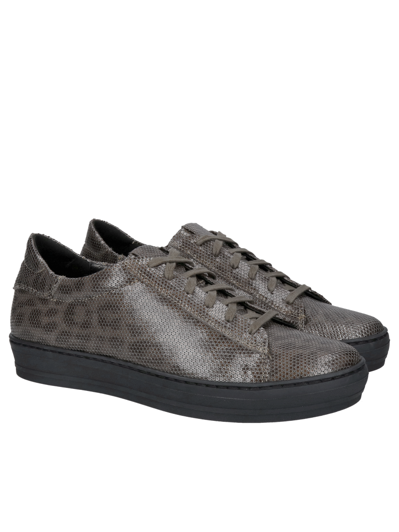 Women's leather sneakers, soft removable insole