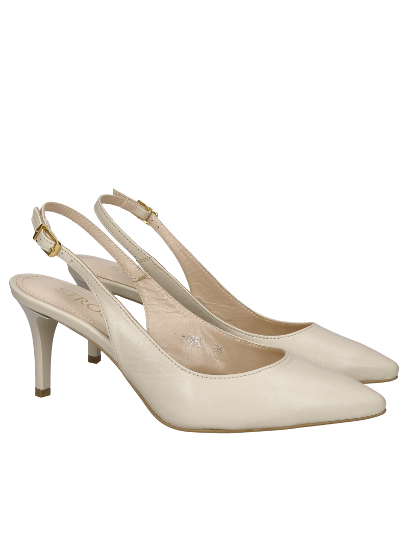 Wedding heels with a comfortable heel, classic pumps for summer dresses