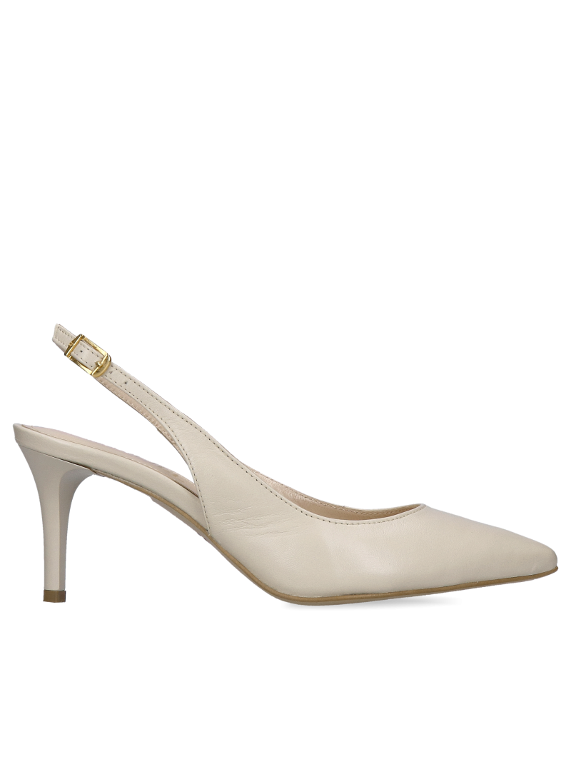Wedding heels with a comfortable heel, classic pumps for summer dresses