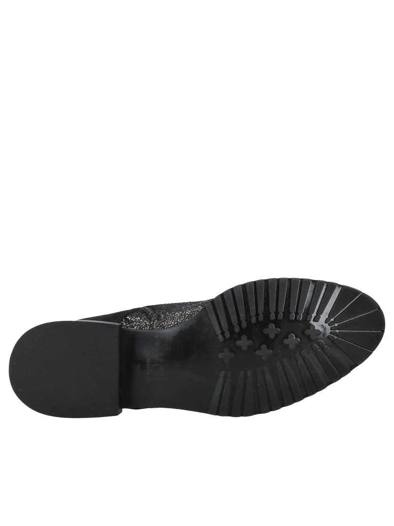 Women's leather lace-up boots, combining two leather textures, elegance and comfort in one