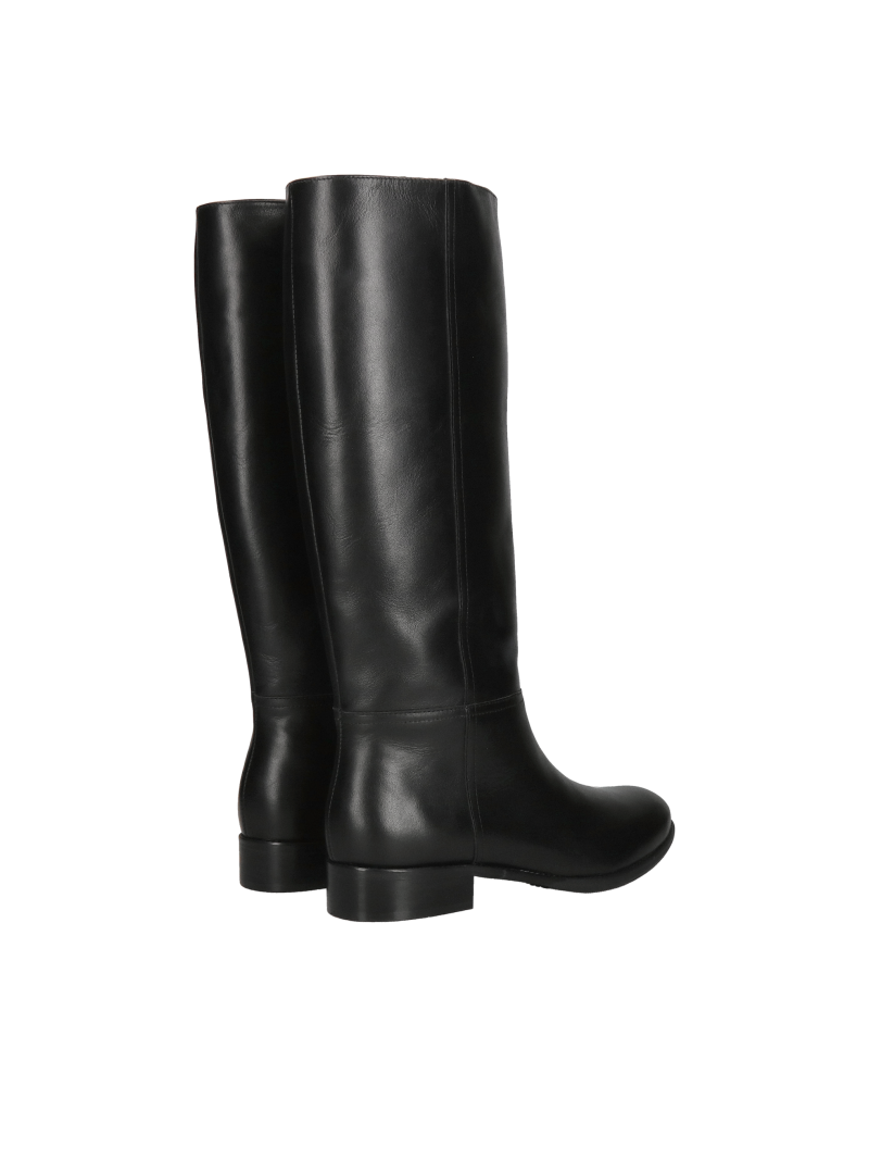Women's leather boots with wide uppers, high quality and comfort