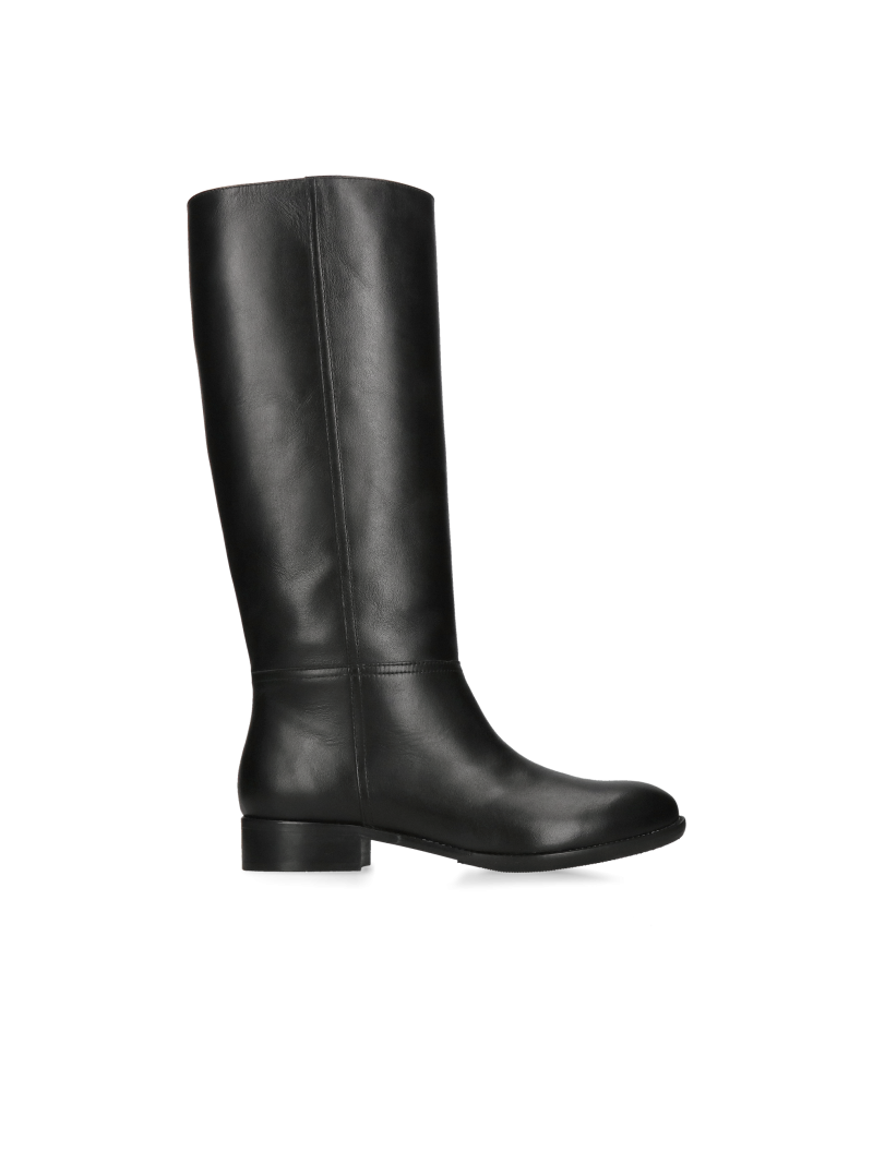Women's leather boots with wide uppers, high quality and comfort