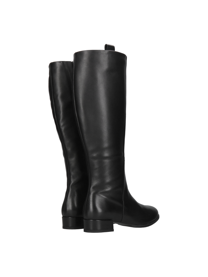 Women's boots, officer boots made of soft natural leather, Polish manufacturer Conhpol