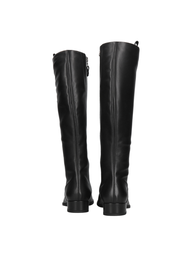 Women's boots, officer boots made of soft natural leather, Polish manufacturer Conhpol