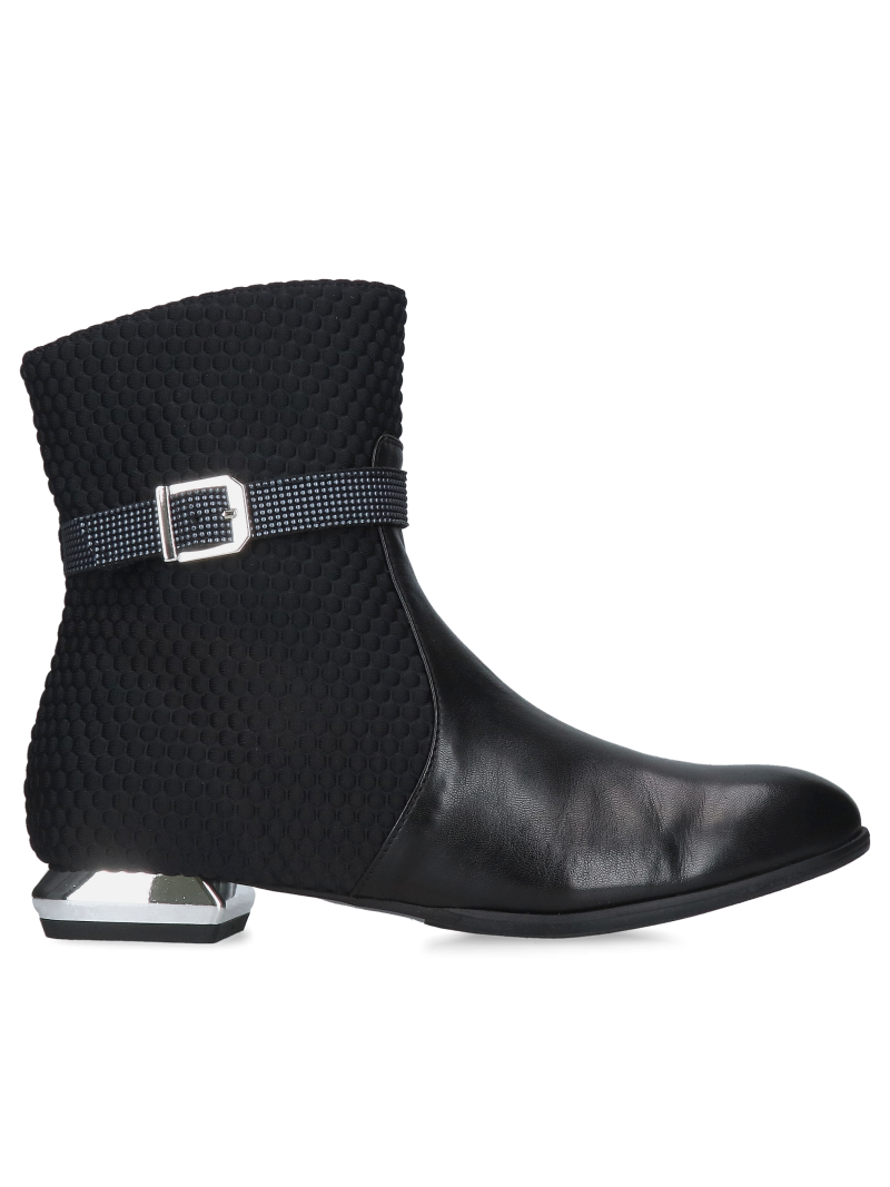 Women's ankle boots with low decorative heels, comfort and elegance in one, Konopka Shoes