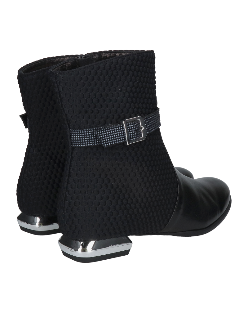 Women's ankle boots with low decorative heels, comfort and elegance in one, Konopka Shoes