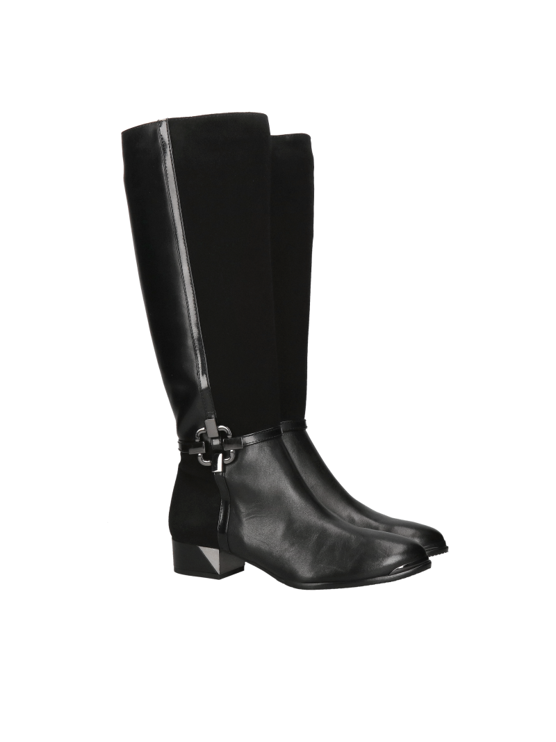 Comfortable women's boots made of natural leather, knee-high boots, elegant and stylish with high-quality workmanship