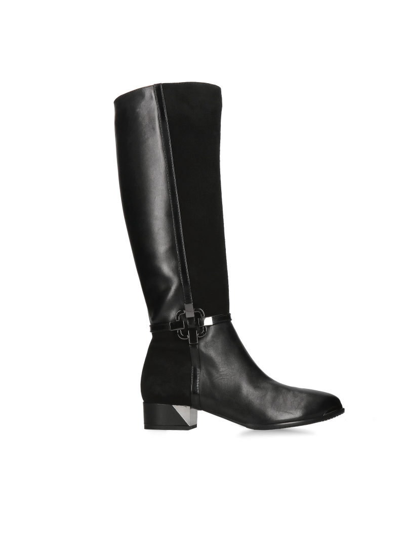 Comfortable women's boots made of natural leather, knee-high boots, elegant and stylish with high-quality workmanship