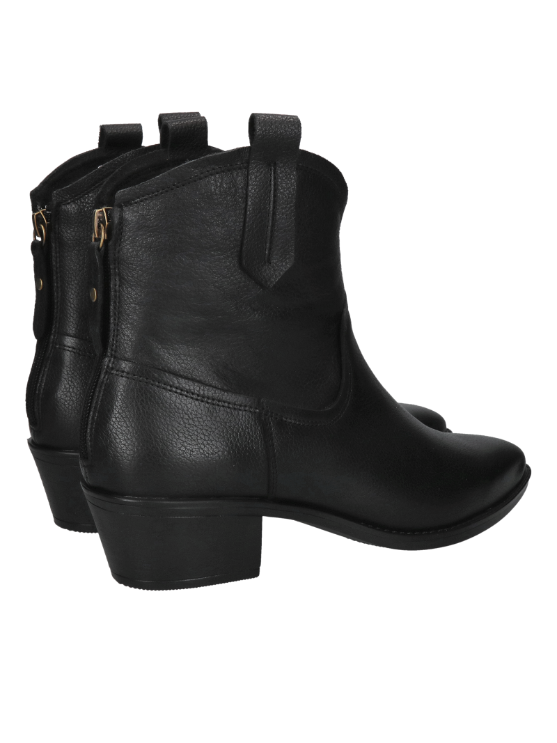 Women's black cowboy boots, comfortable women's boots, Konopka shoes