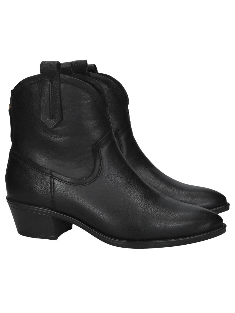 Women's black cowboy boots, comfortable women's boots, Konopka shoes