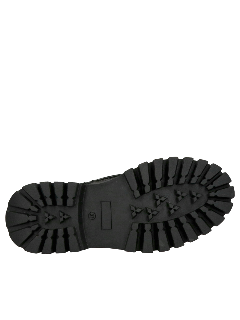 Women's leather lace-up boots, winter boots with thick soles