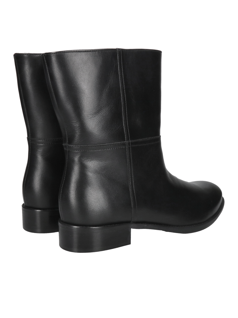 Women's leather ankle boots with wide uppers, Konopka shoes