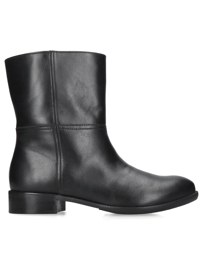 Women's leather ankle boots with wide uppers, Konopka shoes