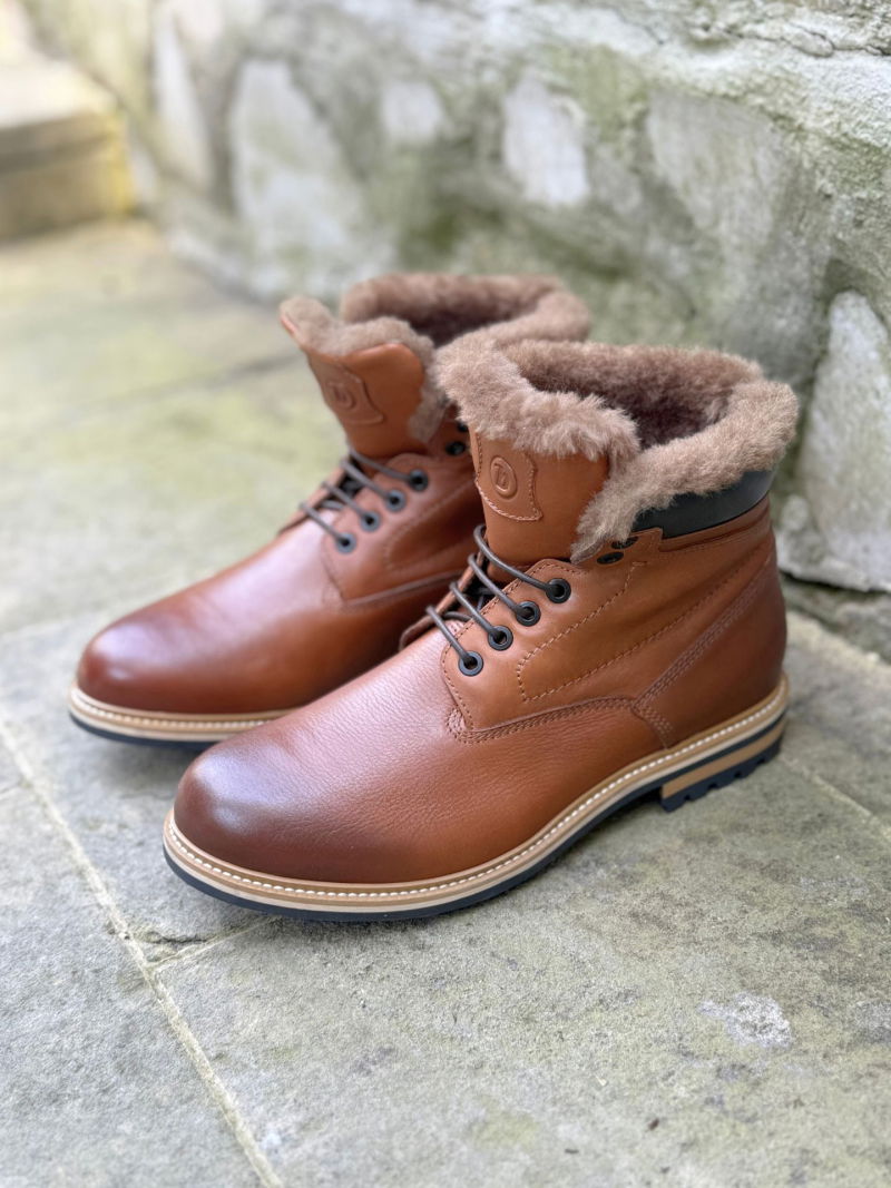 Men's winter boots, Conhpol natural fur boots, men's warm winter boots, men's sneakers