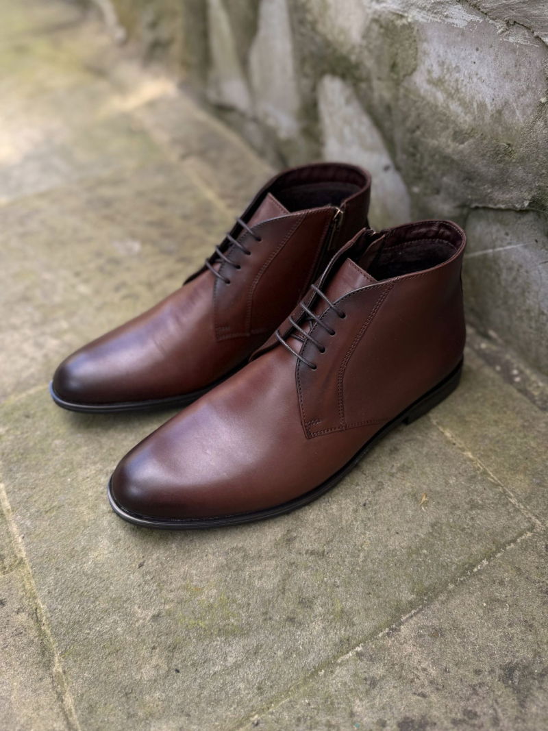 Men's boots, men's winter boots elegant insulated Conhpol, men's lace-up boots, Konopka Shoes