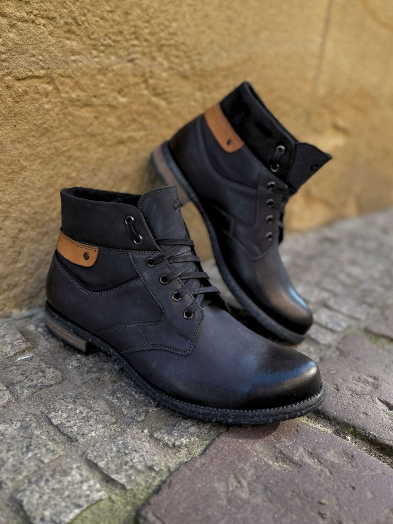 Men's lace-up boots, Conhpol men's boots, men's lace-up boots