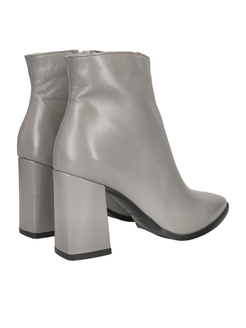 Women's block heel ankle boots, autumn ankle boots made of natural leather, Polish manufacturer Conhpol, Konopka Shoes