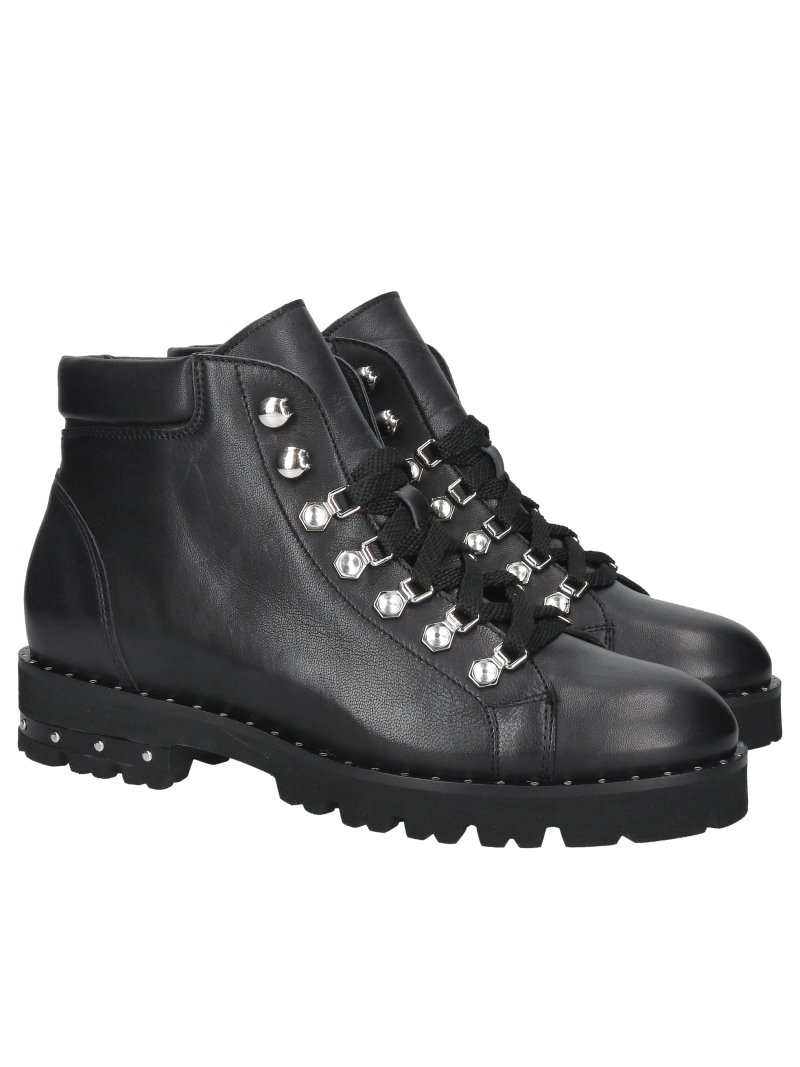 Ankle boots with decorative soles, lightweight and comfortable winter shoes, Polish leather shoes