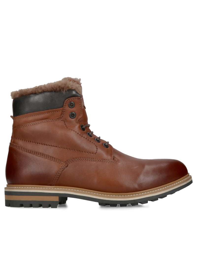 Men's winter boots, Conhpol natural fur boots, men's warm winter boots, men's sneakers