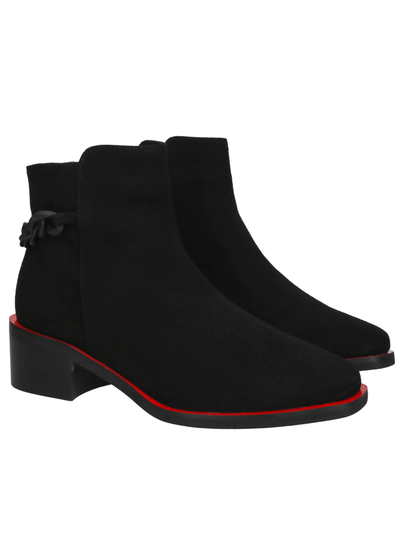 Women's winter boots made of suede leather, elegant style and quality, Konopka shoes