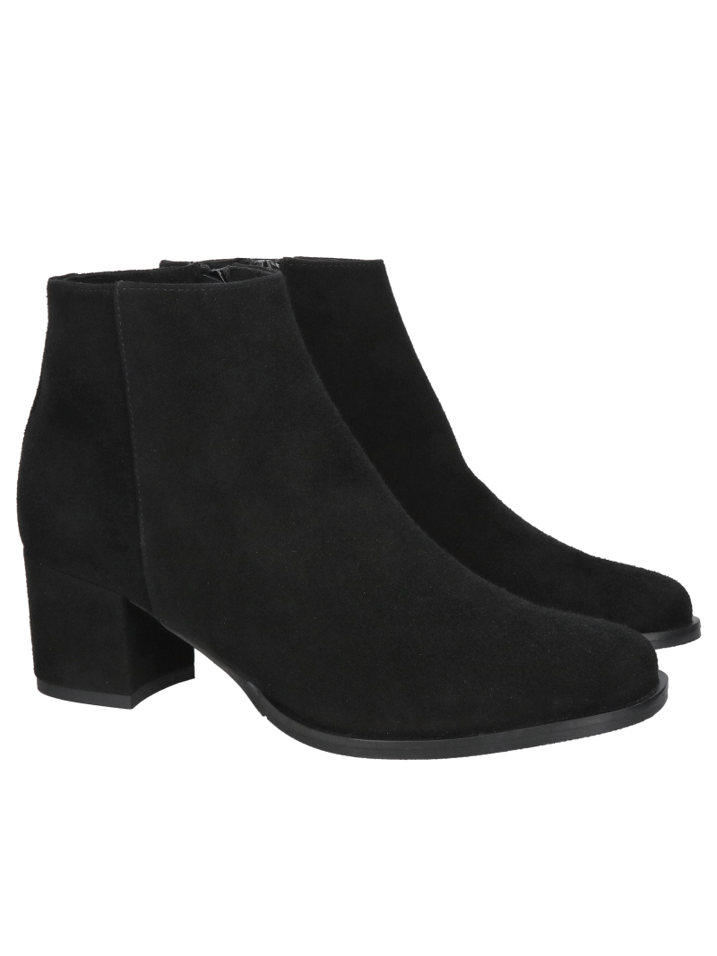 Women's suede ankle boots - high quality craftsmanship