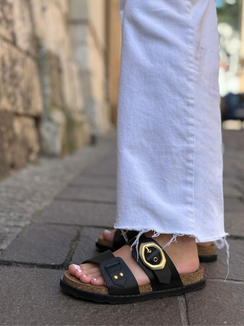 Comfortable leather flip-flops for summer - perfect for vacations