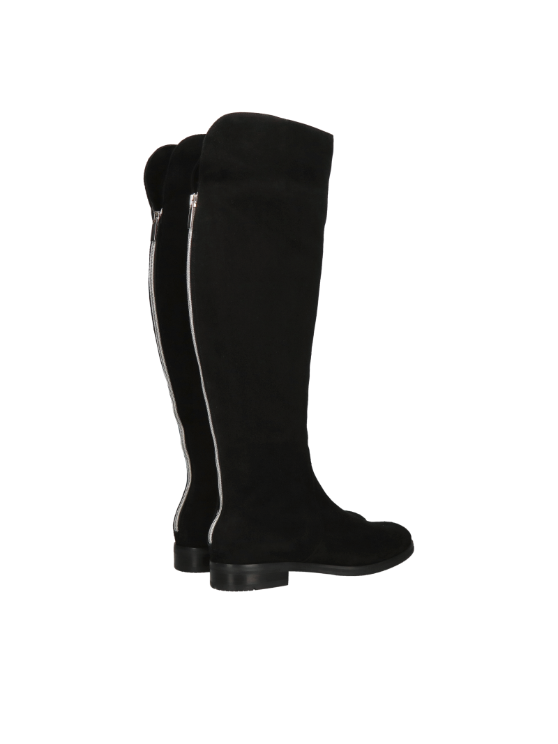 High suede boots above the knee, elegant women's boots by Conhpol