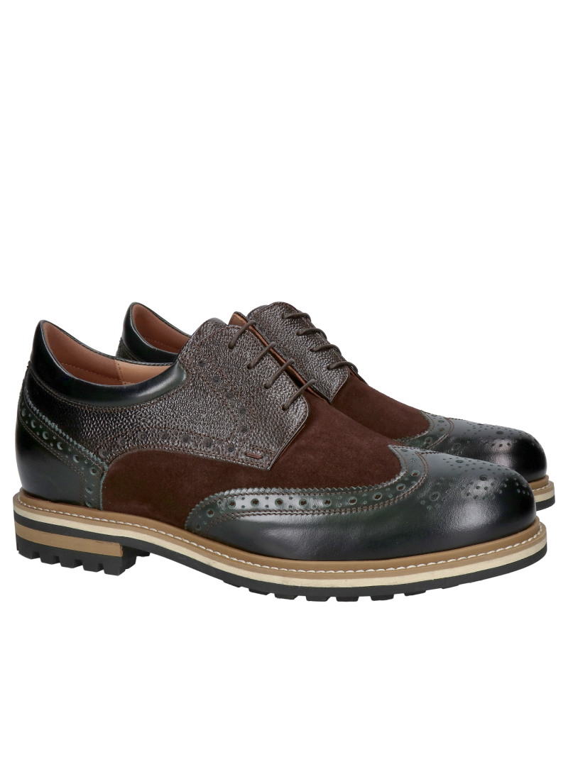 Casual height-increasing shoes for men, comfortable height-increasing shoes made of natural leather