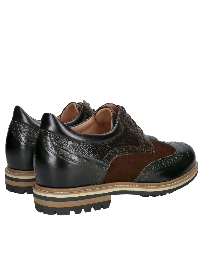 Casual height-increasing shoes for men, comfortable height-increasing shoes made of natural leather