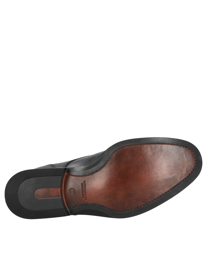 Men's shoes, buckle shoes, comfortable black monk shoes from a Polish manufacturer