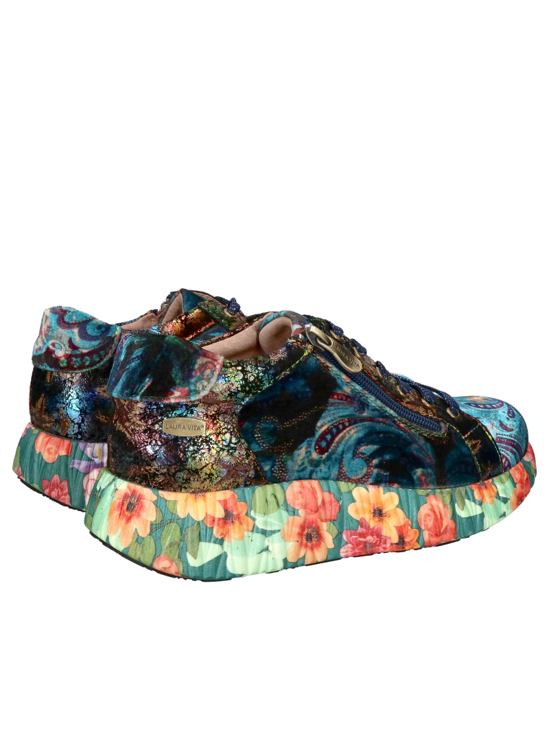 Women's sports shoes in a unique color with a functional zipper at the front