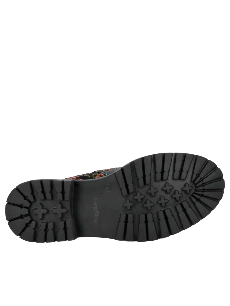 Women's ankle boots with thick soles trimmed with colorful thread, comfortable and original