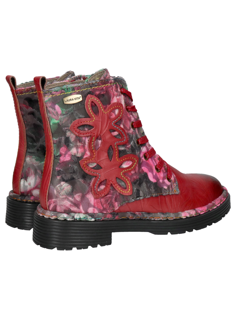 Women's natural leather hiking boots with thick soles, Konopka shoes