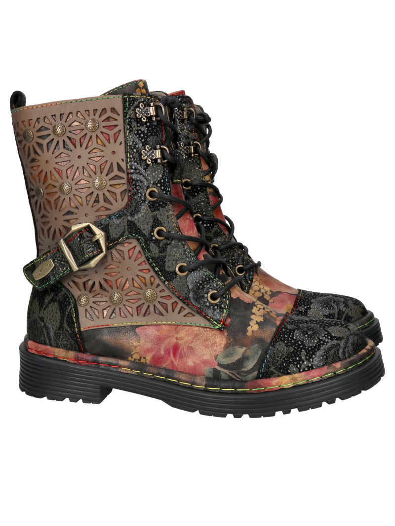 Women's leather hiking boots, uninsulated autumn/winter shoes, Konopka shoes