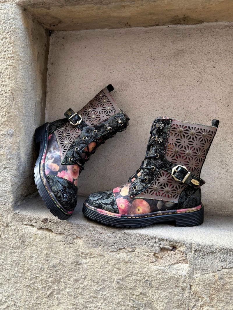 Women's leather hiking boots, uninsulated autumn/winter shoes, Konopka shoes