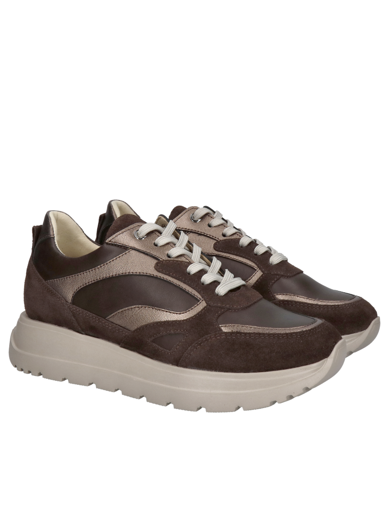 Women's sneakers made of natural leather, Polish production, comfort and quality