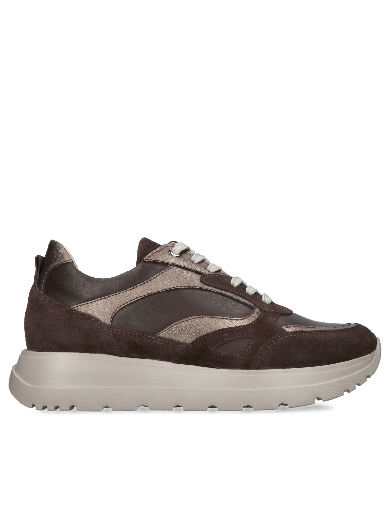Women's sneakers made of natural leather, Polish production, comfort and quality