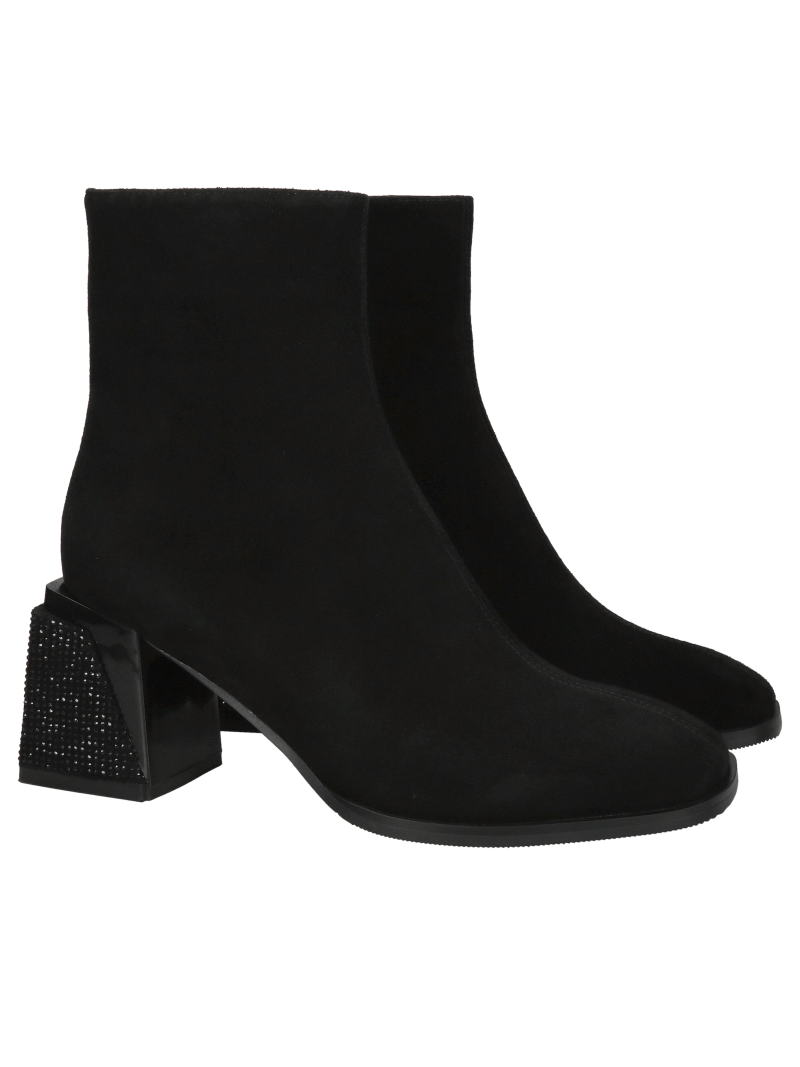 Women's suede ankle boots, elegant suede ankle boots, style and quality